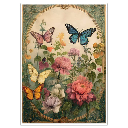 FLEUR ET PAPILLON NO.1 - Sincerely Frank Art