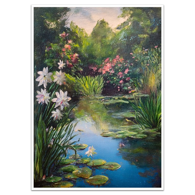 PETALS ON THE LAKE - Sincerely Frank Art