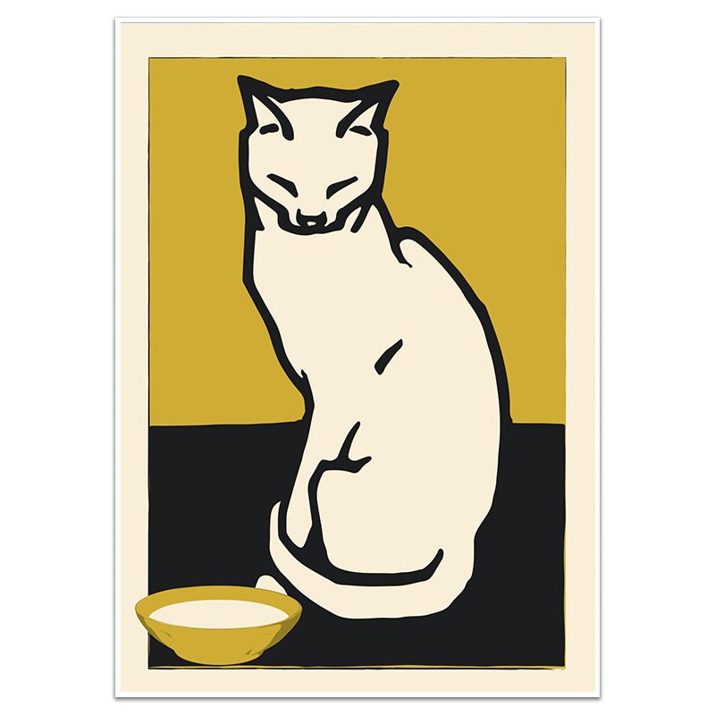 THE CONTENTED CAT - Sincerely Frank Art