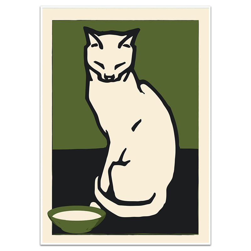 THE CONTENTED CAT - Sincerely Frank Art