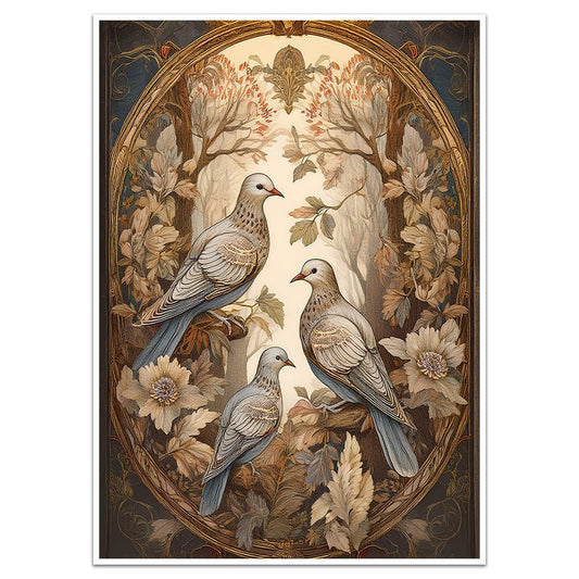 WOODLAND DOVES - Sincerely Frank Art