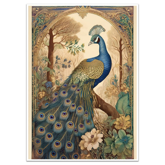 WOODLAND PEACOCK - Sincerely Frank Art